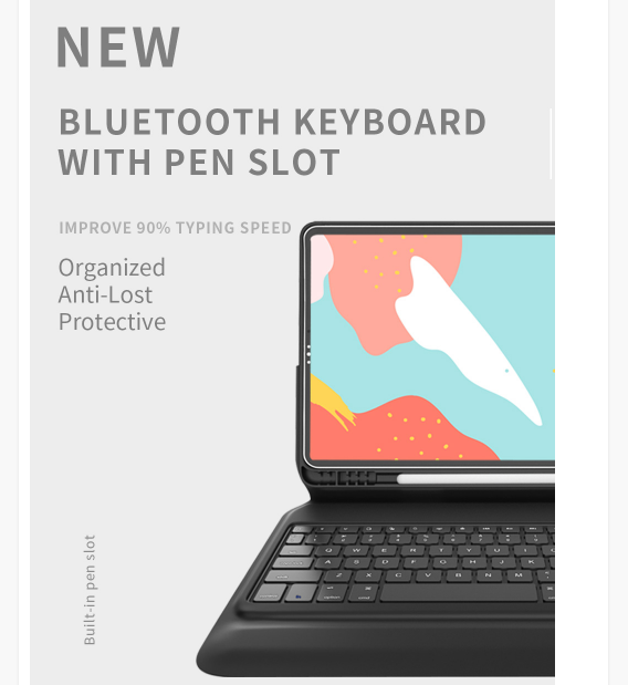 Features of the WIWU Smart Slim Bluetooth Keyboard Cover